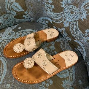 Cream Jack Rogers Sandals - Size 7